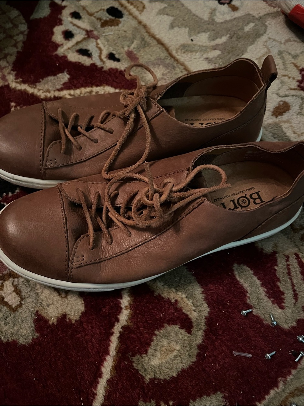 Born Brown Suede Lace-Up Casual Shoe